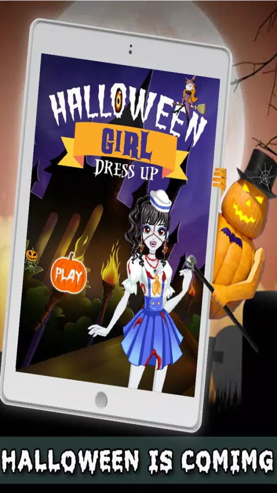 Halloween Girl DressUp - Monster Dressup 스크린샷