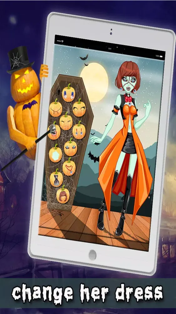 Halloween Girl DressUp - Monster Dressup 스크린샷