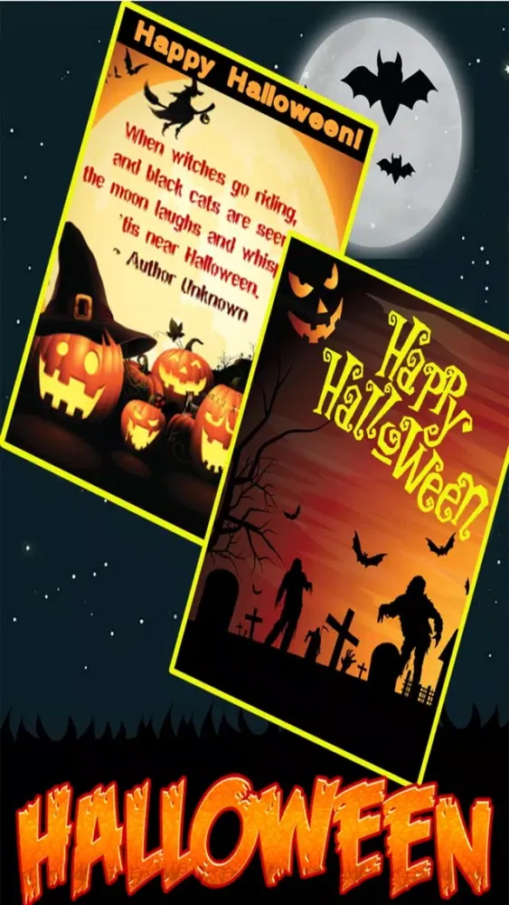 Tangkapan skrin Halloween Greetings - Halloween Wishes