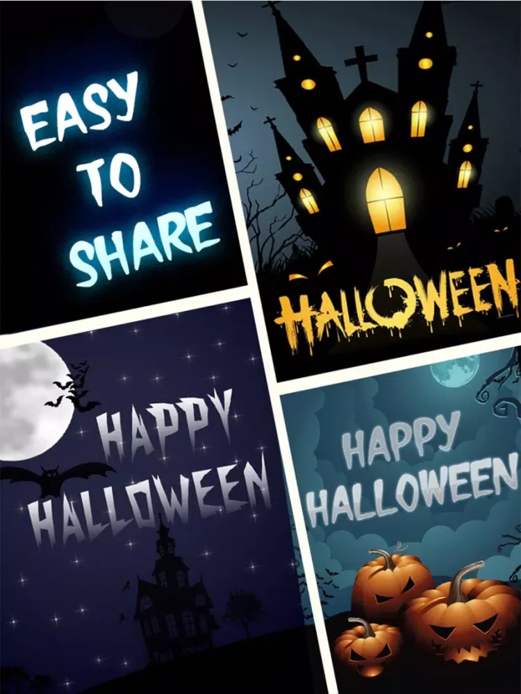 Captures d'écran de Happy Halloween - 70+ Free Greetings iPad 
