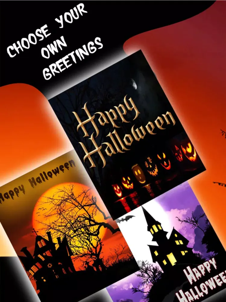 Captures d'écran de Happy Halloween - 70+ Free Greetings iPad 
