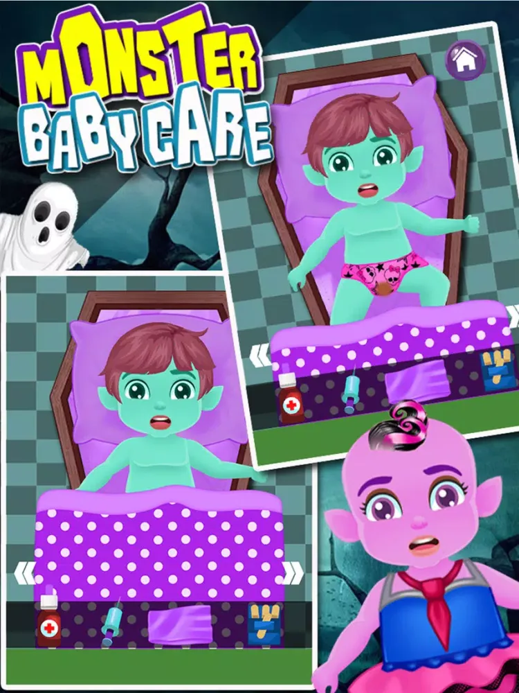 Monster Baby Care - Halloween Baby's Hospital iPad  スクリーンショット