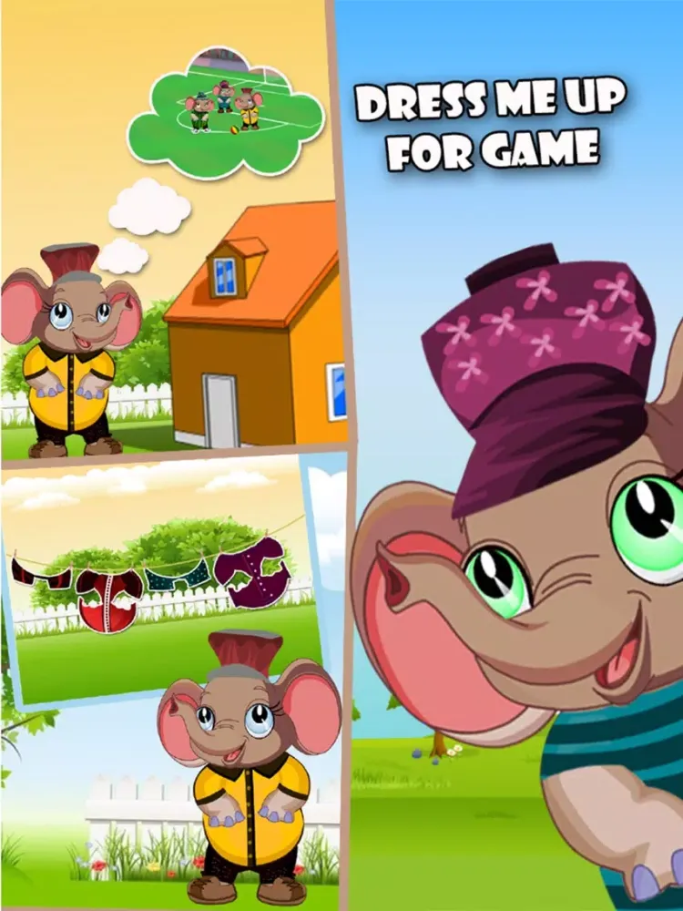 Скриншоты My Little Elephant Dress Up - Cute Appu Dress Up Game For Kids iPad 