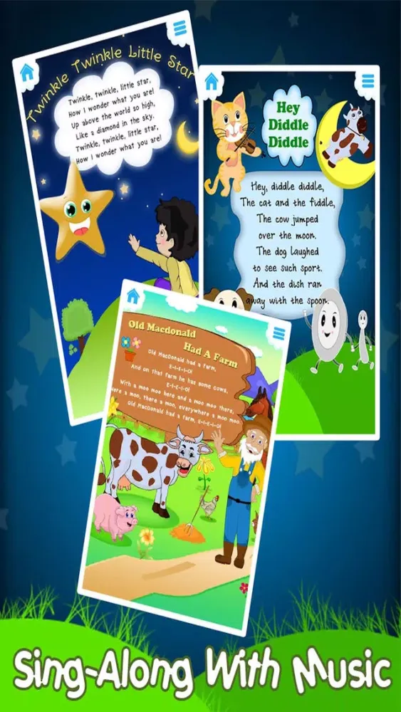 Nursery Rhymes For Toddlers - Free Rhymes For Kids & Kindergarten Screenshots