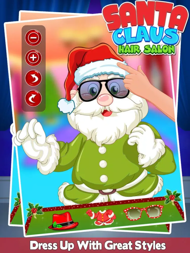 Capturas de tela do Santa Claus Hair Salon - Christmas Gift iPad 
