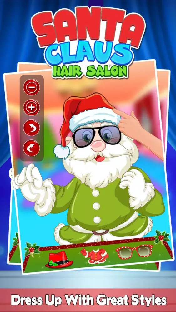 Capturas de tela do Santa Claus Hair Salon - Christmas Gift