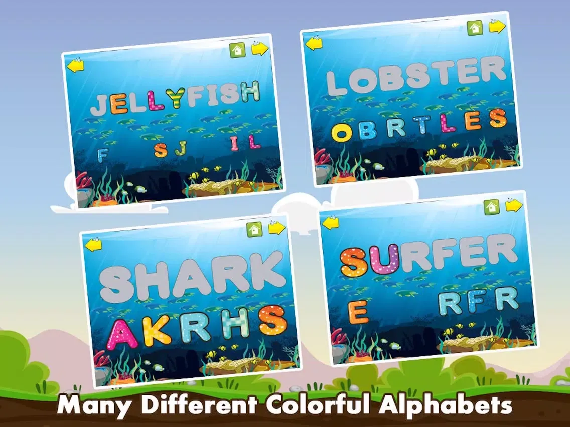 Spell & Learn Waterworld iPad  Screenshots