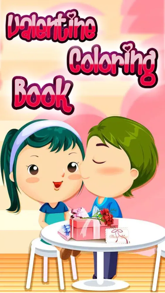 Capturas de pantalla de Valentine Coloring Book - Kids Love Coloring Book