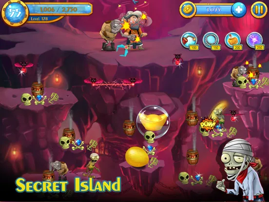 Gold Miner on Secret Islands iPad  Screenshots