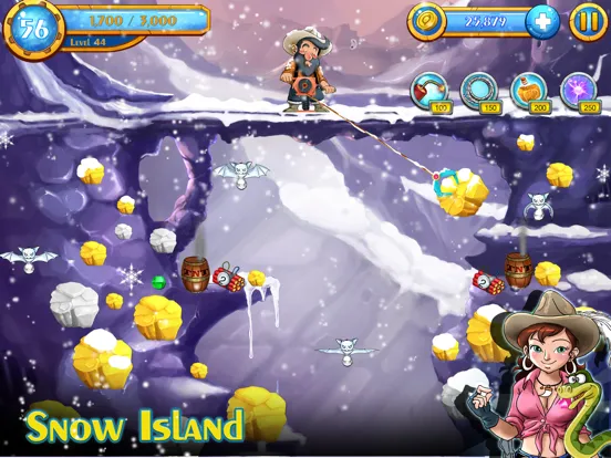Gold Miner on Secret Islands iPad  Screenshots