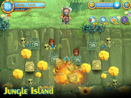 Gold Miner on Secret Islands iPad  Screenshots