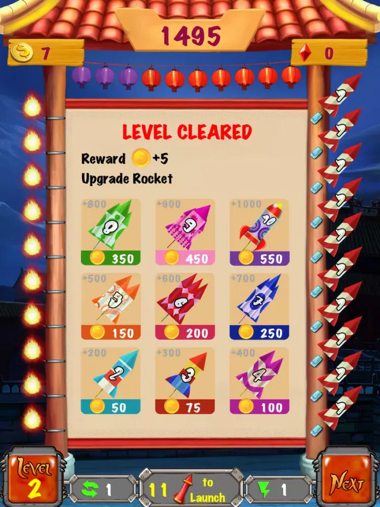 Ảnh chụp màn hình của Rocket Frenzy Deluxe iPad 