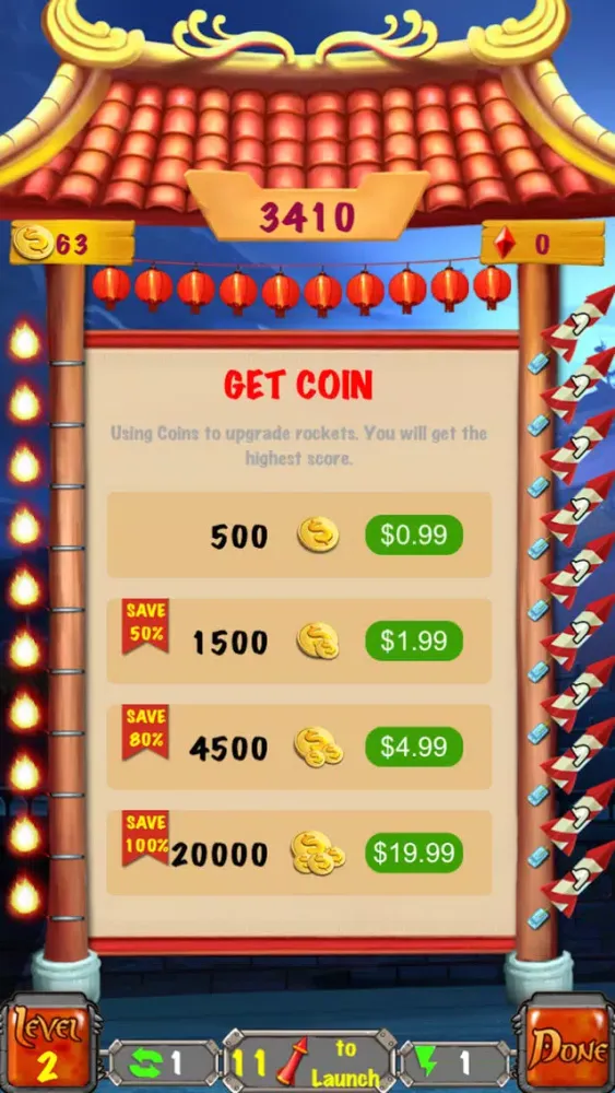 Ảnh chụp màn hình của Rocket Frenzy Deluxe