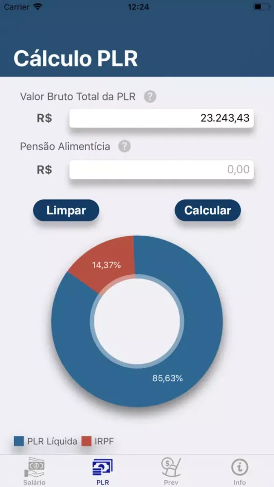 Capturas de pantalla de Salário Líquido BR