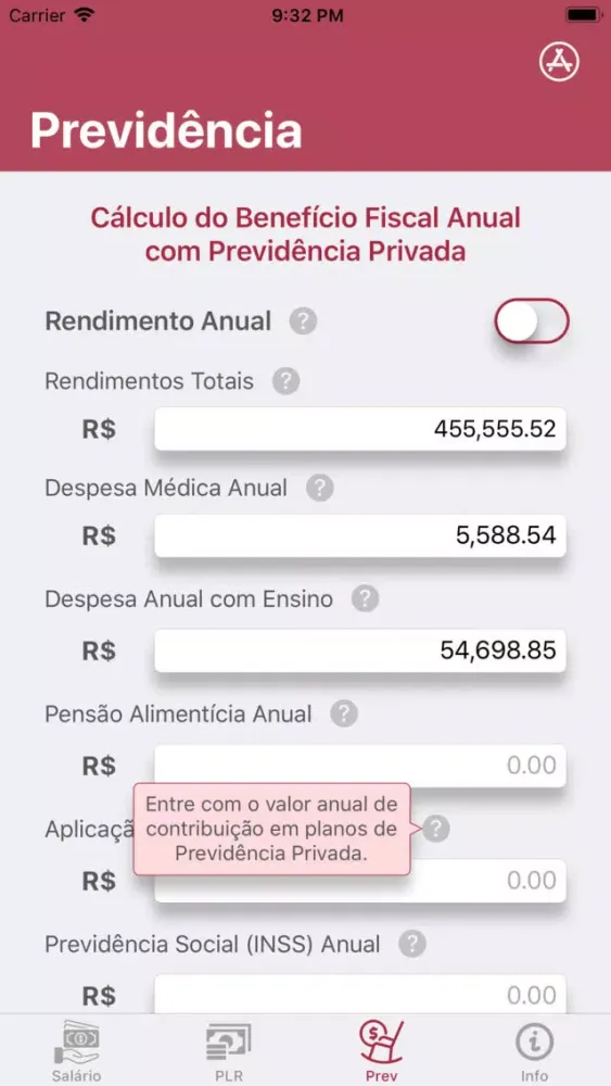 Capturas de pantalla de Salário Líquido BR