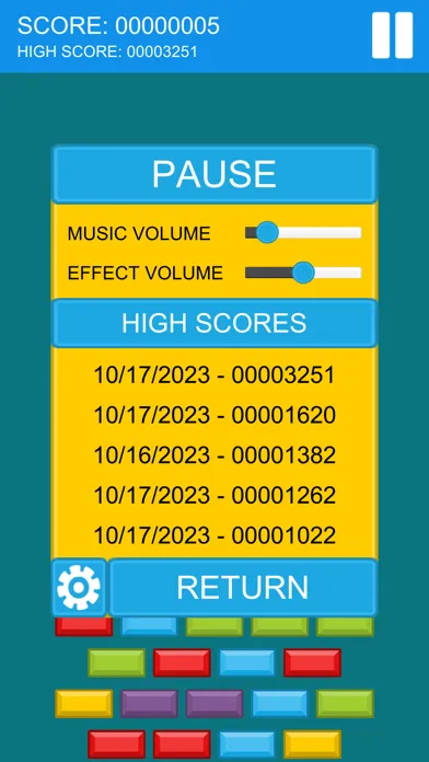 Tangkapan layar Bricks Breaker Deluxe