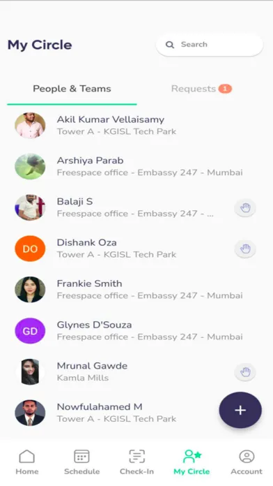 Freespace Employee Screenshots