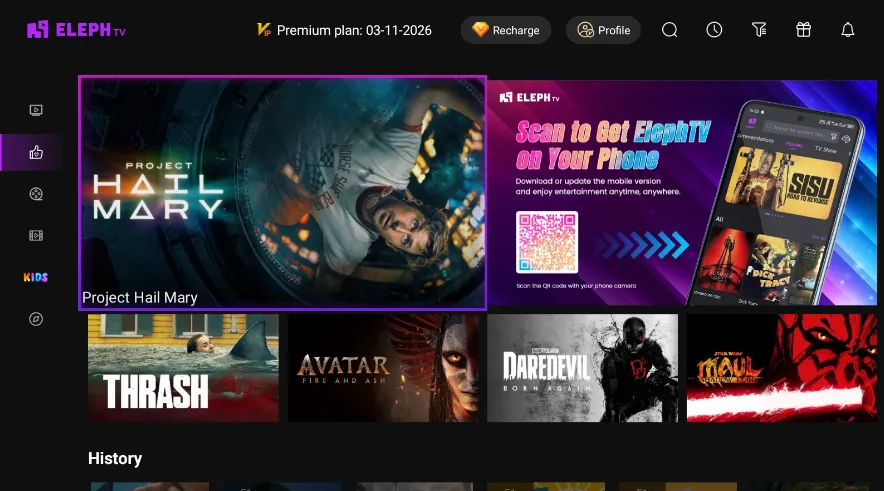 ElephTV - Free Live Sports TV & Movie Screenshots