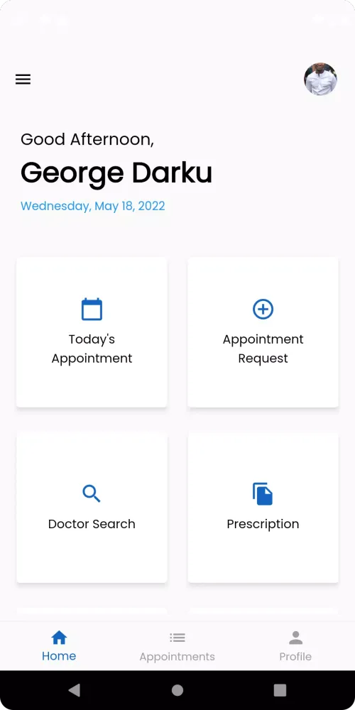 AfricaHMS for Patients Screenshots