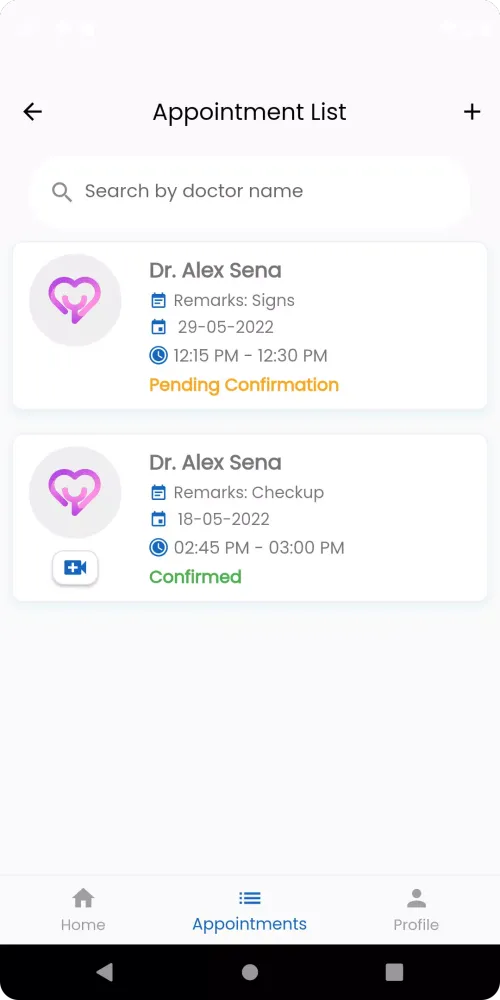 AfricaHMS for Patients Screenshots