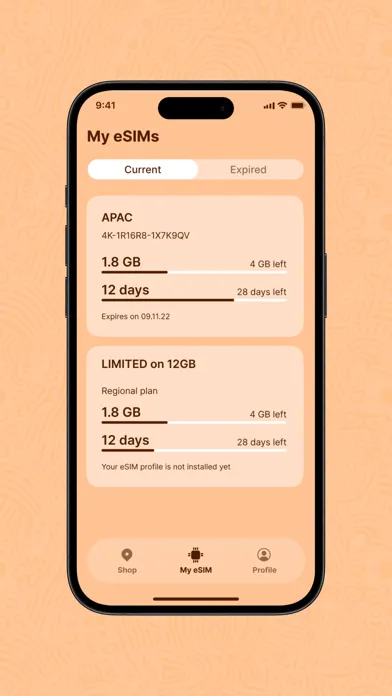 Africa E-SIM স্ক্রিনশট