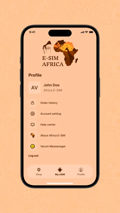 Africa E-SIM স্ক্রিনশট