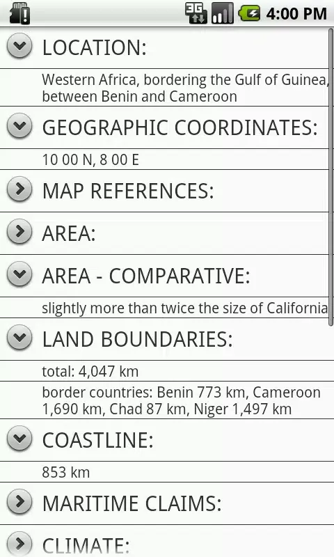 Nigeria Facts Screenshots