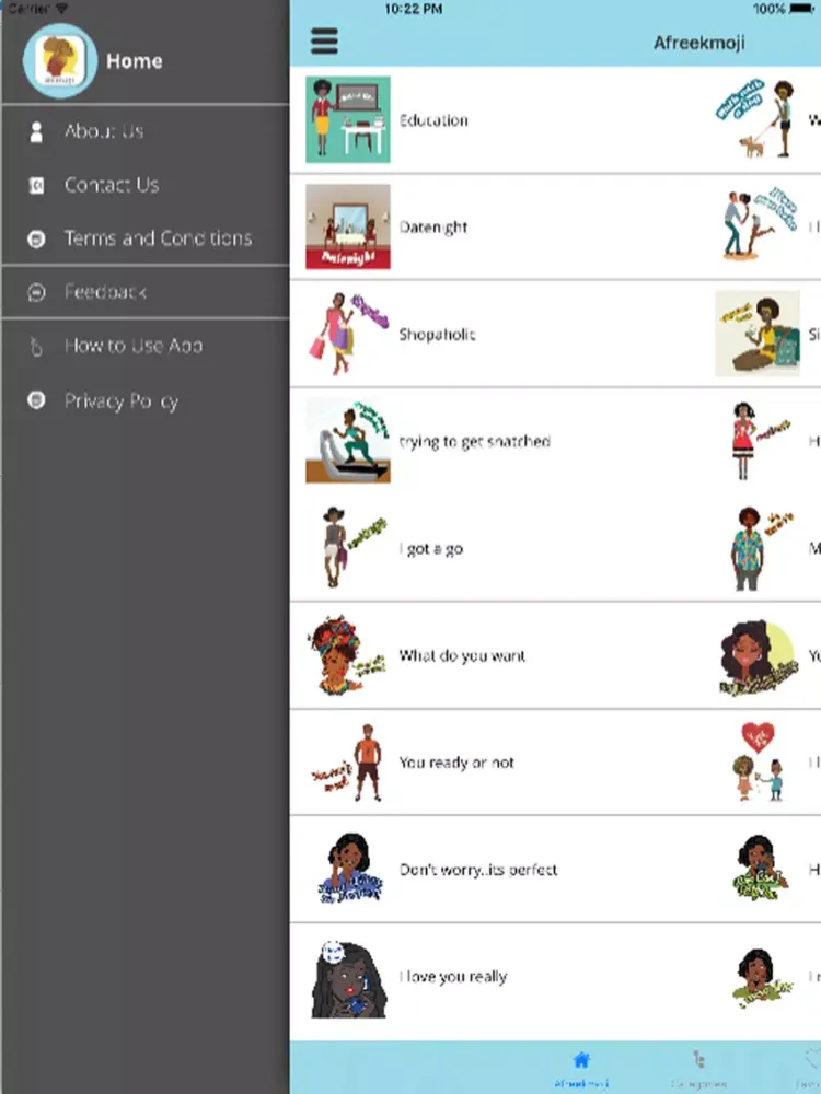 Screenshot di AfreekMoji iPad 