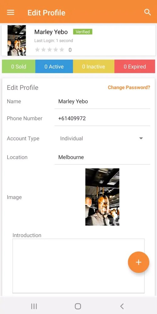Screenshot di Afrodownunder Marketplace