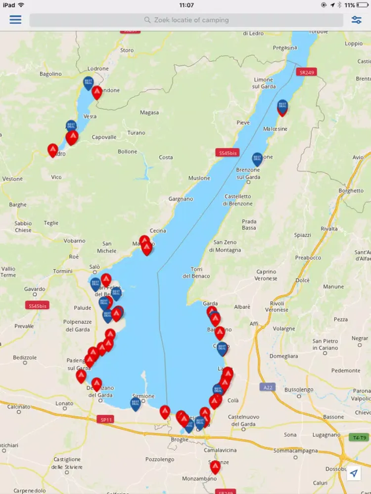 Zrzuty ekranu CampingApp Nederlands iPad 
