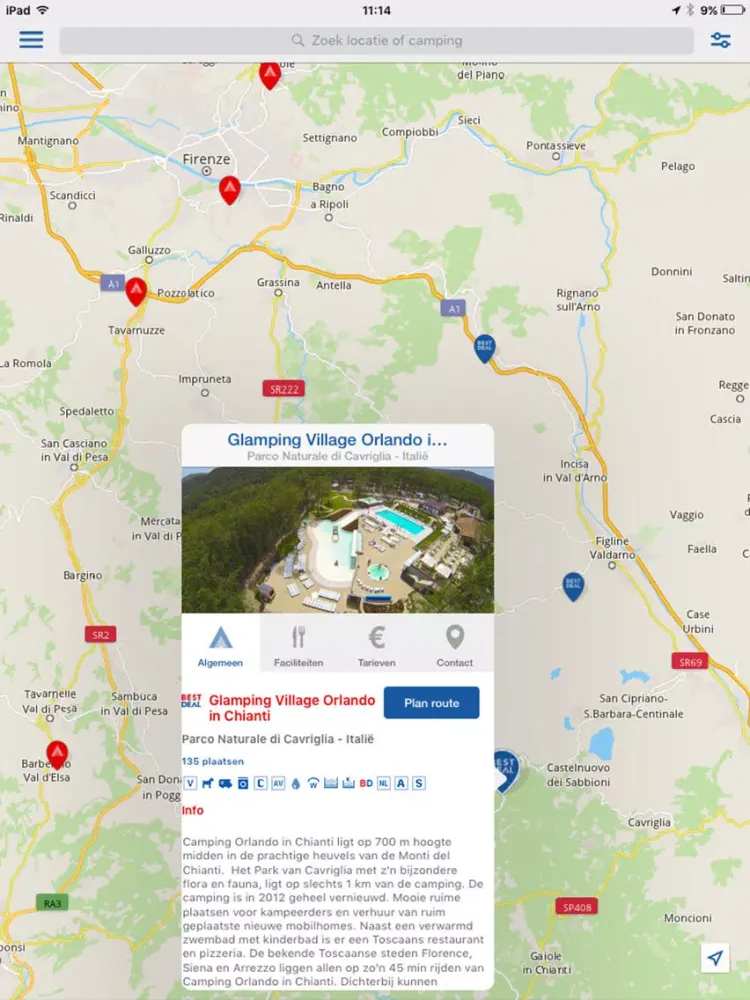 Zrzuty ekranu CampingApp Nederlands iPad 