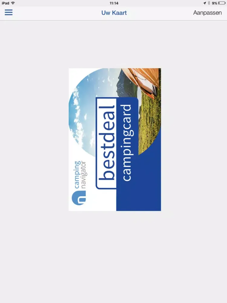 Zrzuty ekranu CampingApp Nederlands iPad 