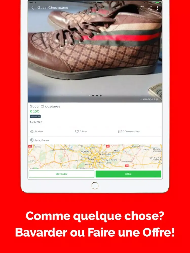 Ảnh chụp màn hình của AfroMarket France iPad 