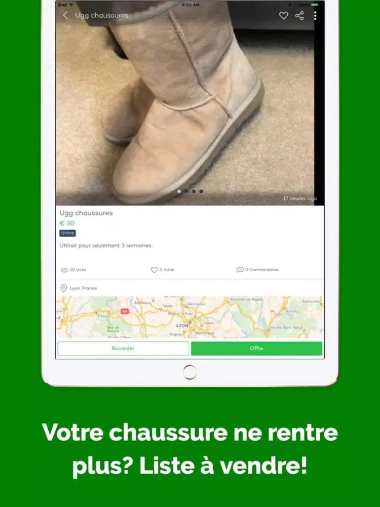 Ảnh chụp màn hình của AfroMarket France iPad 