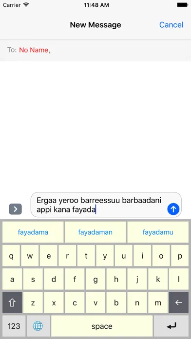 Afaan Oromoo keyboard স্ক্রিনশট