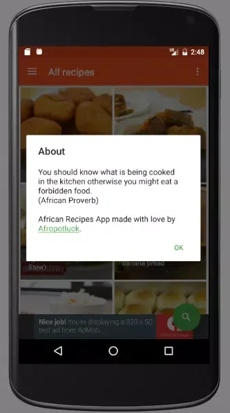 African Recipes Screenshots