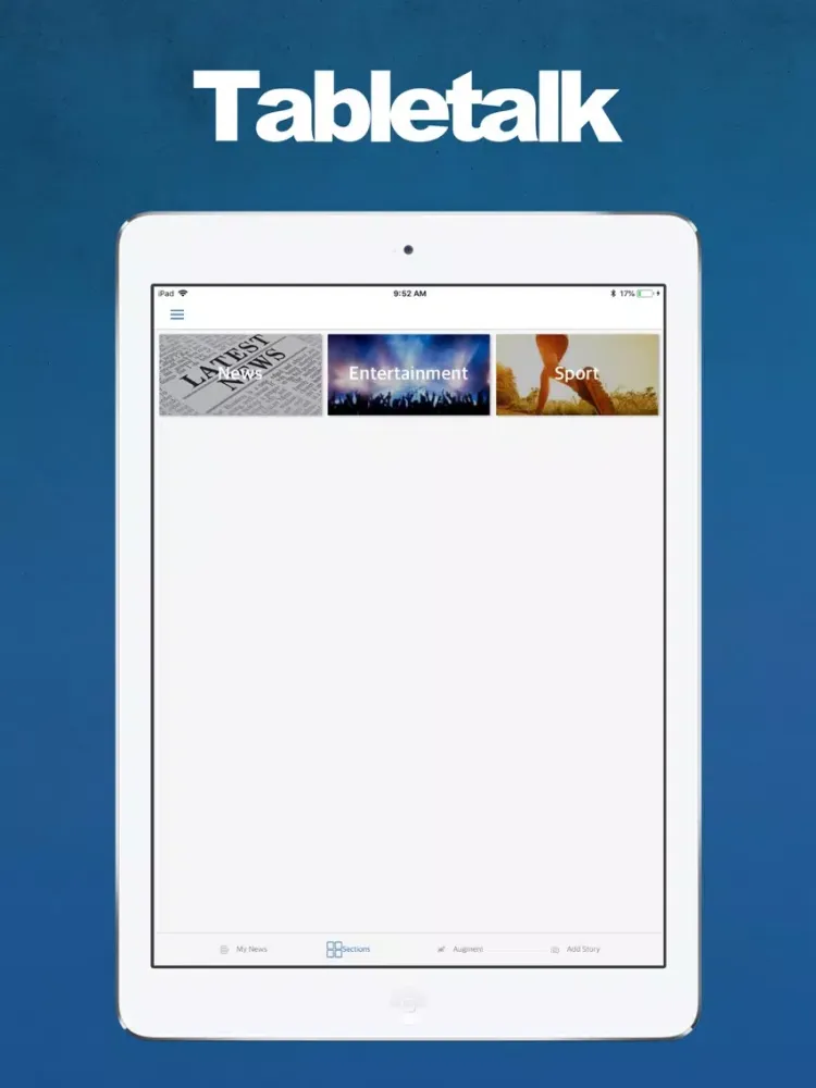 Ảnh chụp màn hình của Tabletalk South Africa iPad 
