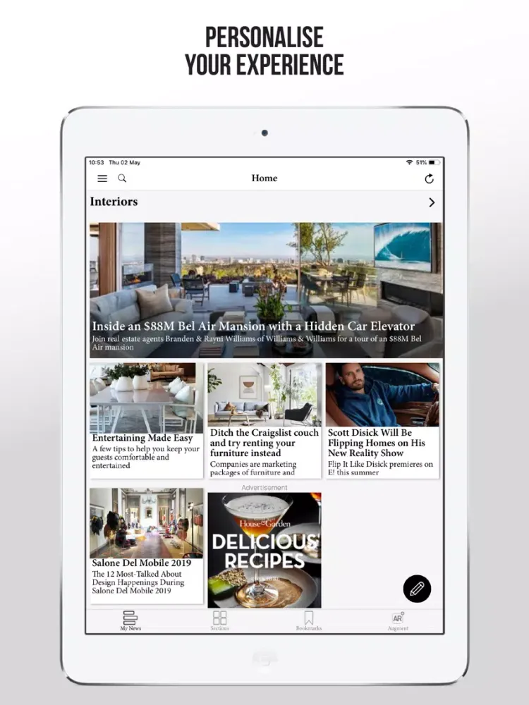 تصاویر Condé Nast House & Garden SA iPad 