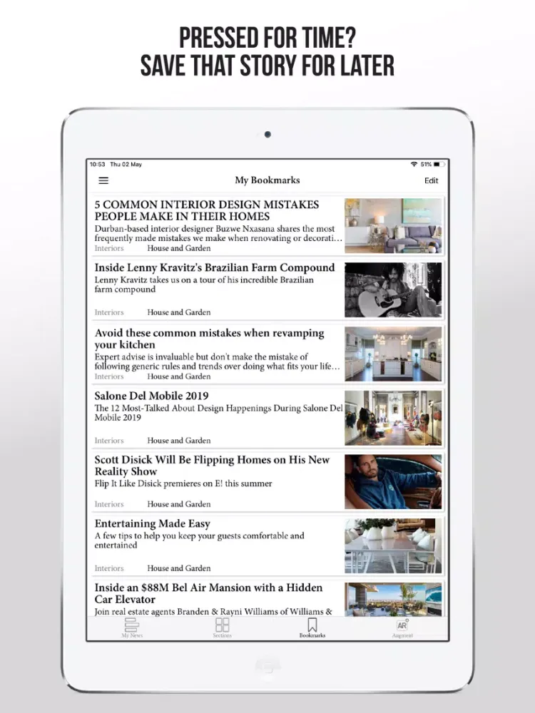 تصاویر Condé Nast House & Garden SA iPad 