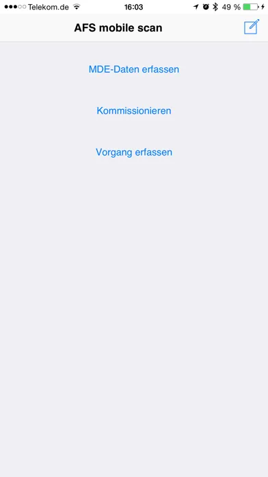 Screenshot di AFS mobile scan