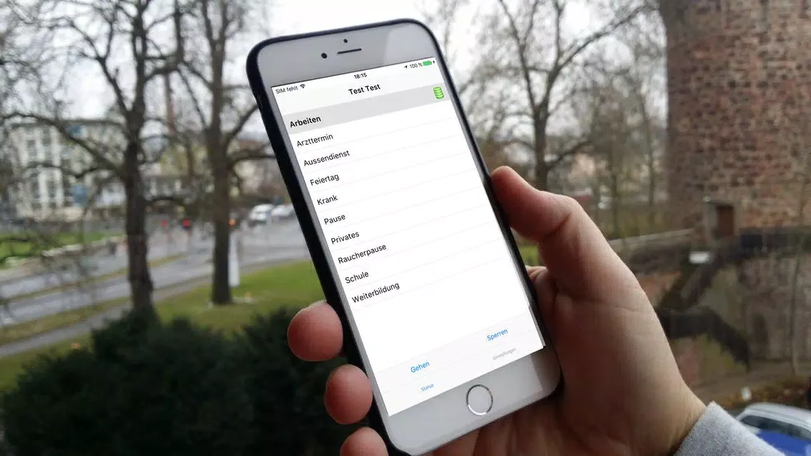 Zeiterfassung Mobil Screenshots