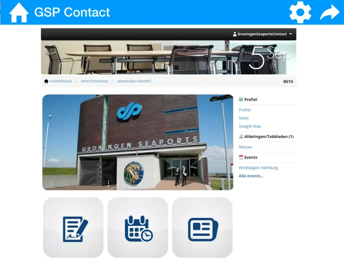 Groningen Seaports Contact iPad 應用截圖