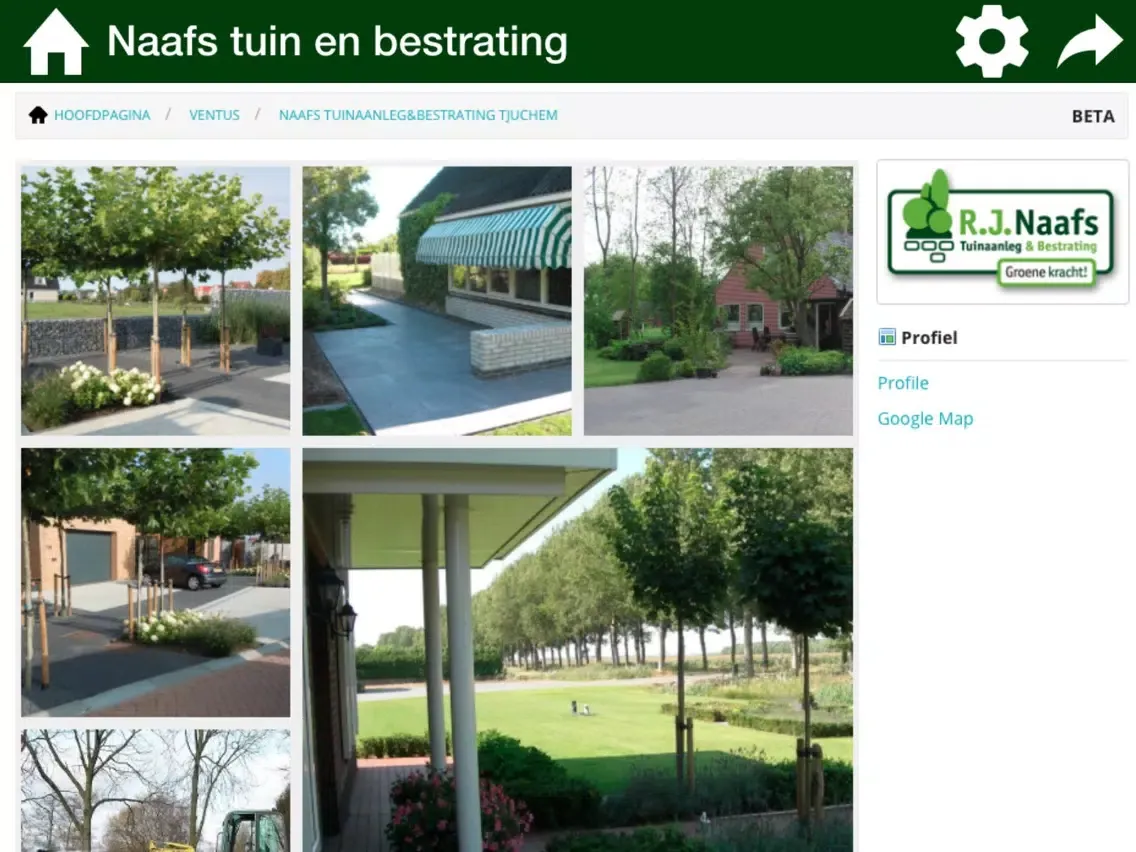 Naafs tuinaanleg & bestrating iPad  Screenshots