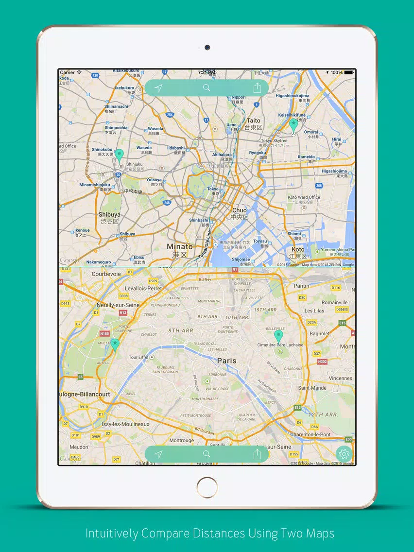 DoubleMap – Easily understand how far things are in unfamiliar places iPad  스크린샷