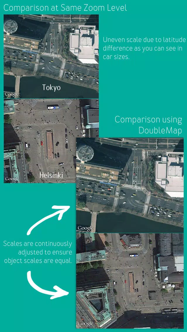 DoubleMap – Easily understand how far things are in unfamiliar places 스크린샷