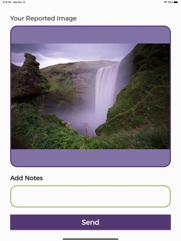 Tangkapan layar Full-Circle Aftercare iPad 