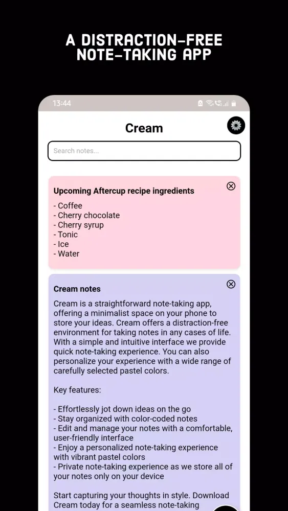 Cream Screenshots
