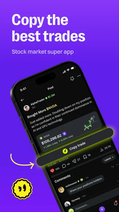 ภาพหน้าจอของ AfterHour: Social Copy Trading