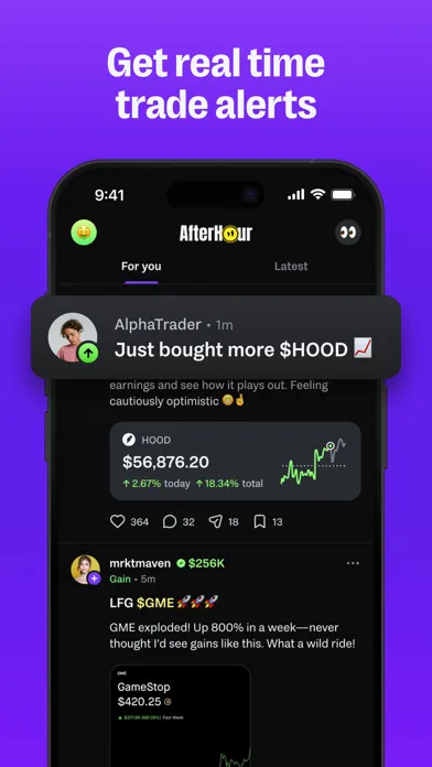 ภาพหน้าจอของ AfterHour: Social Copy Trading