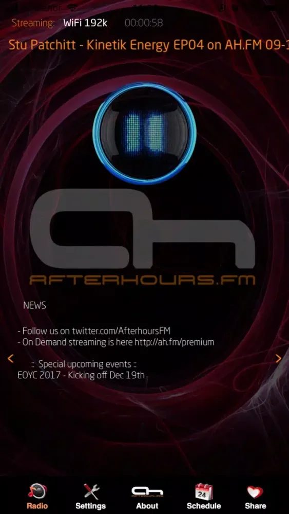 Screenshot di AH.FM